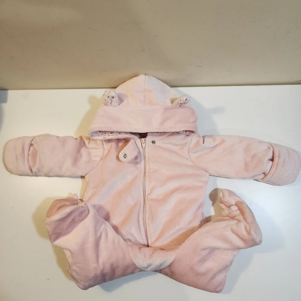 Just one you by Carter's baby's one piece cozy winter  jumpsuit size 6M